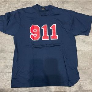 Vintage 90s 911 Shirt Screen Star Best XL Single Stitch Rare